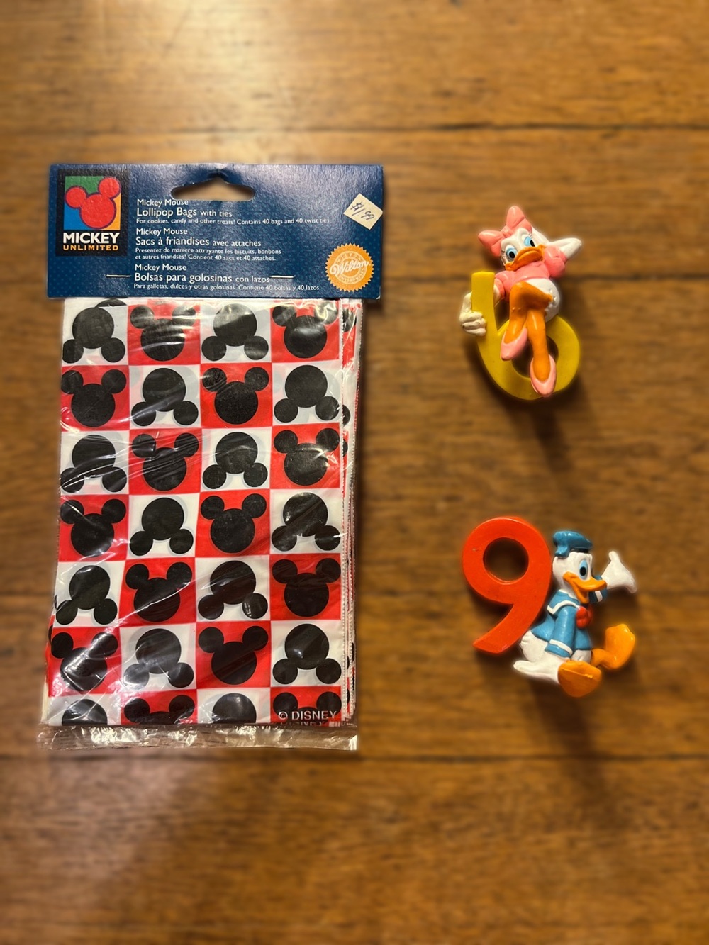 Mickey Mouse Kids Treat Bags and Cake Toppers